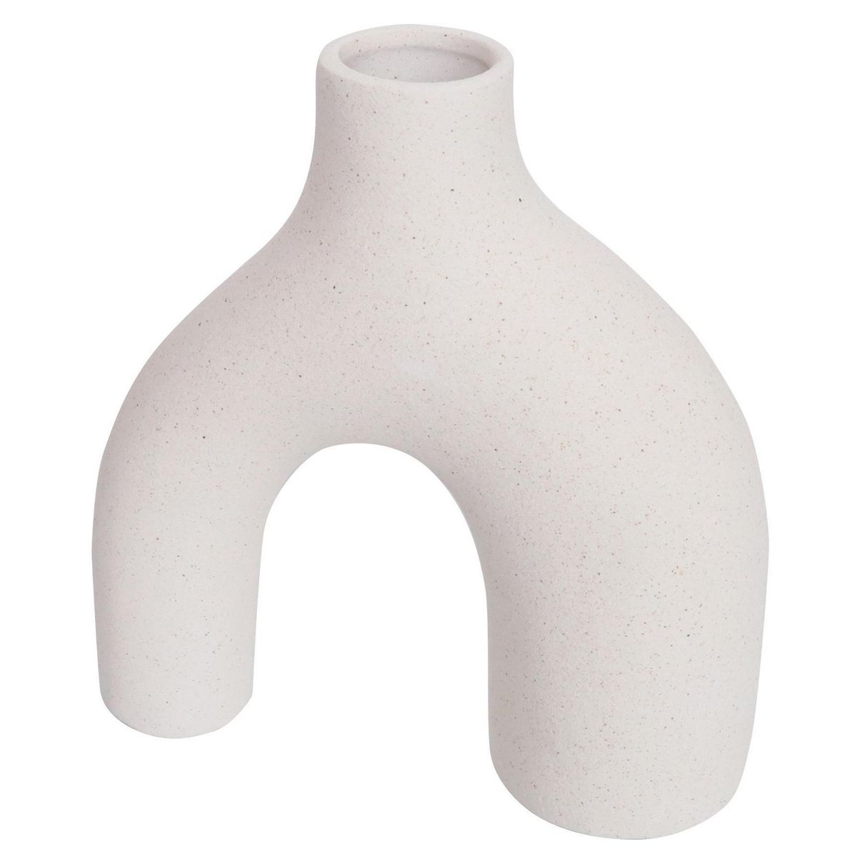 JUST HOME COLLECTION - Florero de Cerámica Blanco 17cm