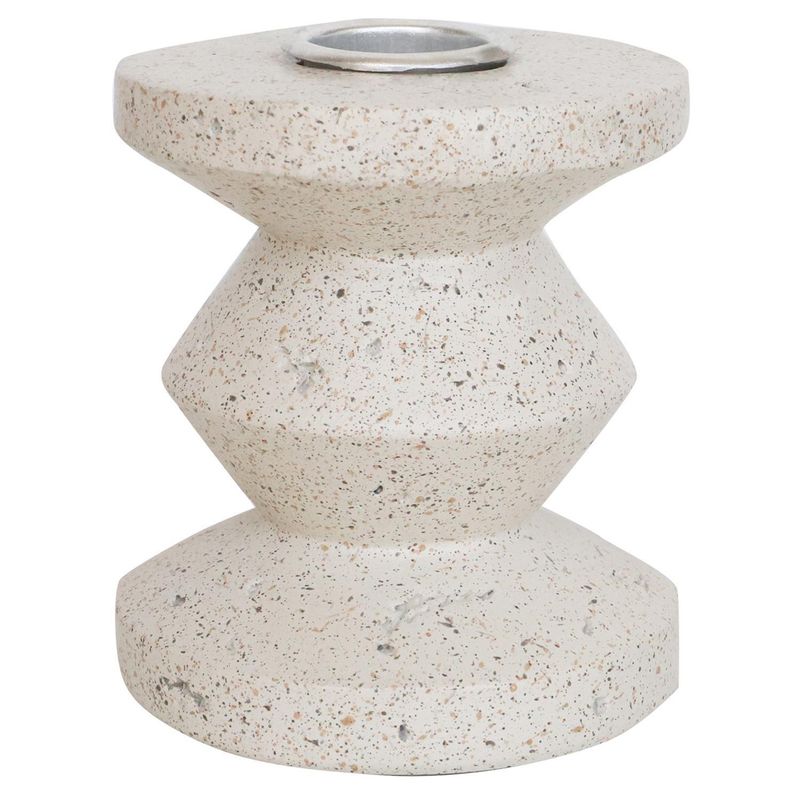 JUST HOME COLLECTION - Candelabro de Cerámica Blanco 8cm