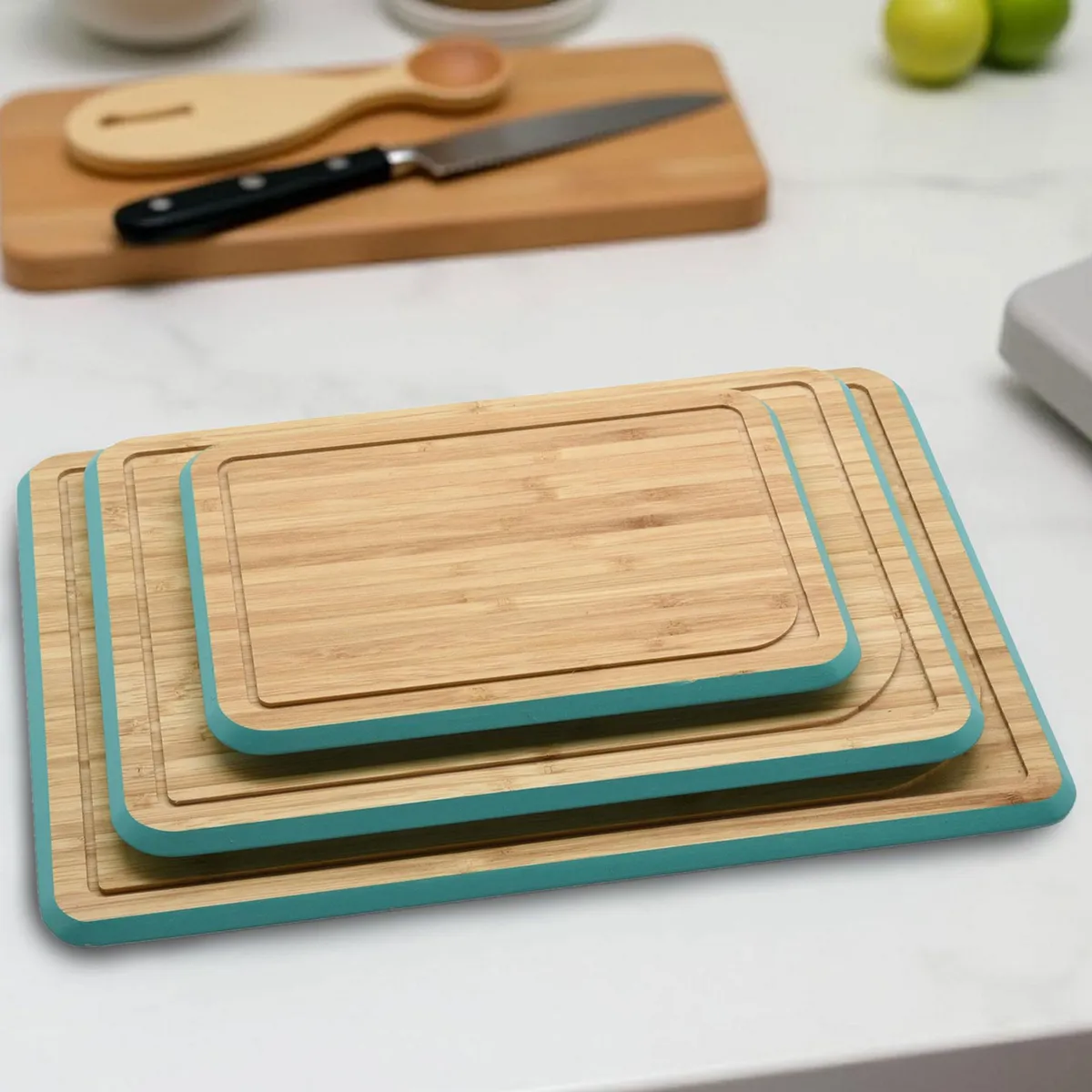 JUST HOME COLLECTION - Set 3 Tablas de Picar de Bambú