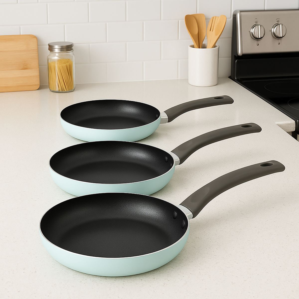 JUST HOME COLLECTION - Set 3 Sartenes Antiadherentes