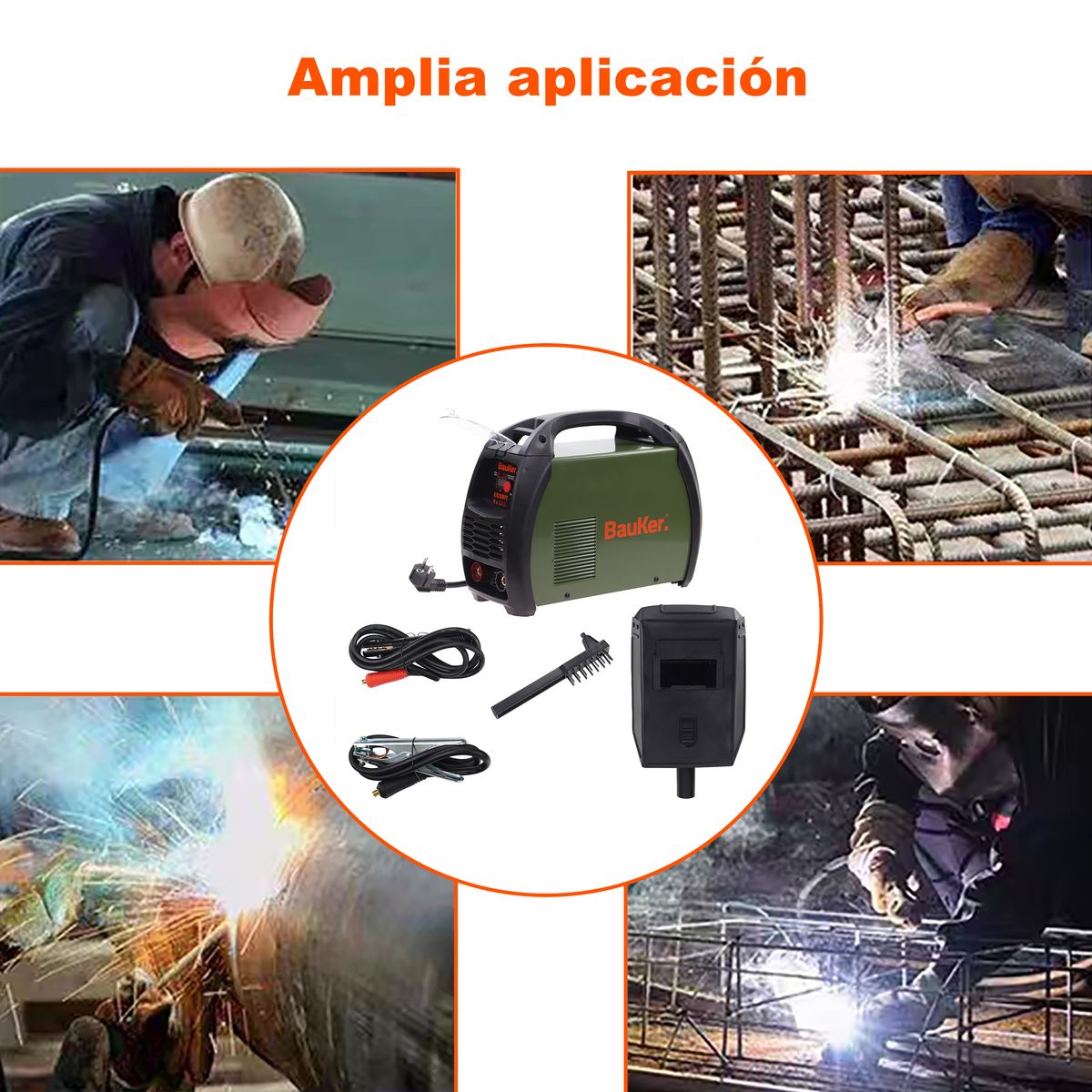 BAUKER - Soldadora Inversor 200AMP 220VP