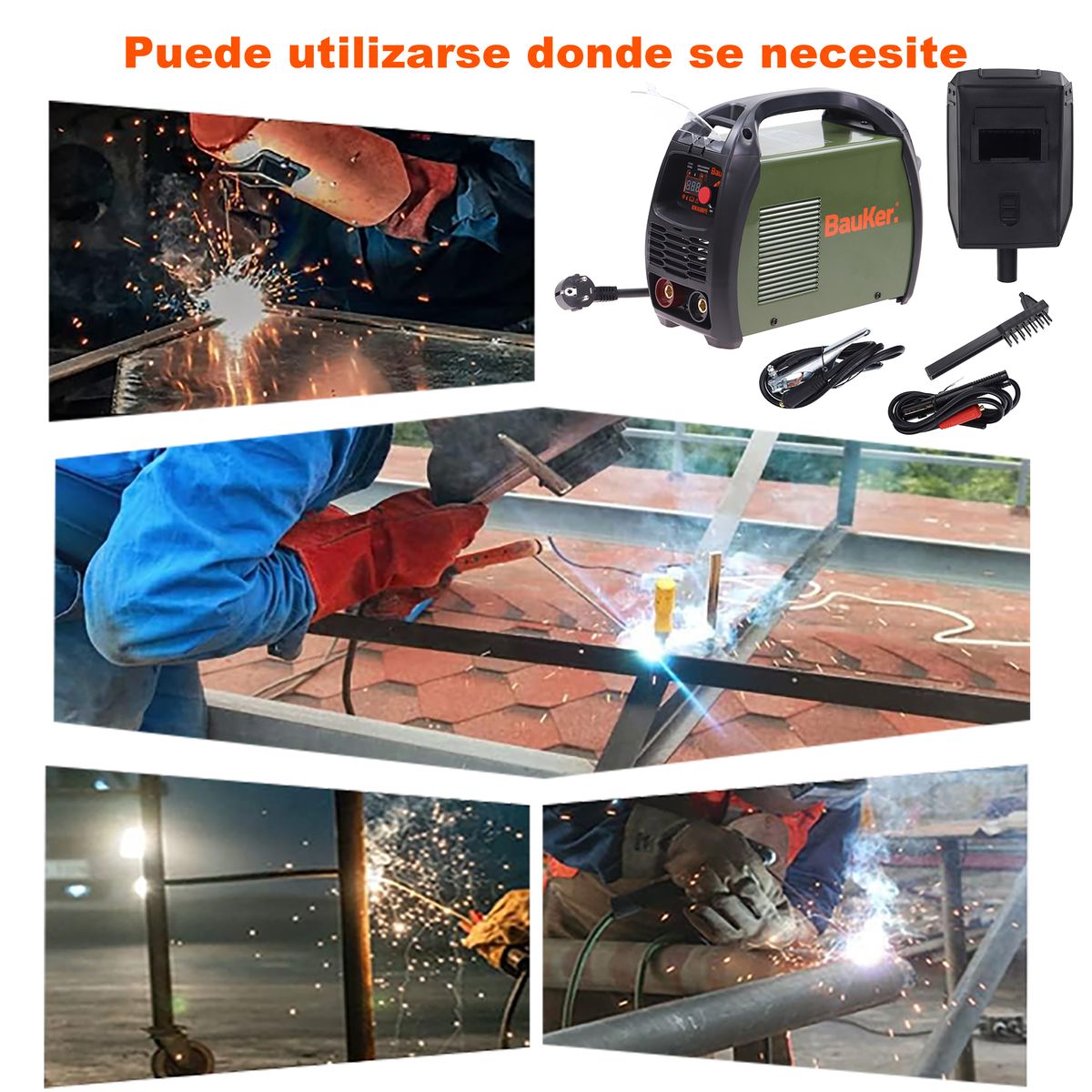 BAUKER - Soldadora Inversor 160AMP 220VP