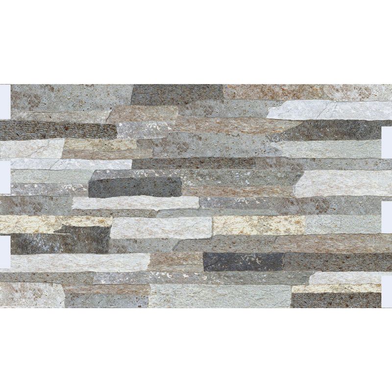 HOLZTEK - Fachaleta Filito 31x54 cm Mix Gris 1.51 m2