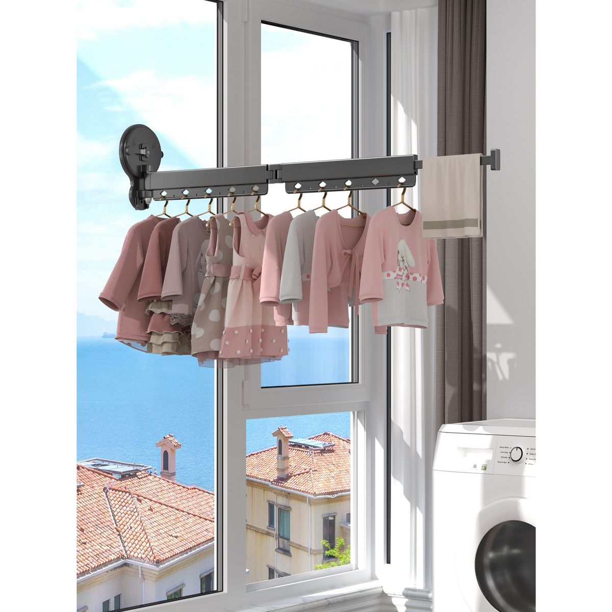 KLEINE WOLKE -  Muro Aluminio 6,5x114x9 cm Negro