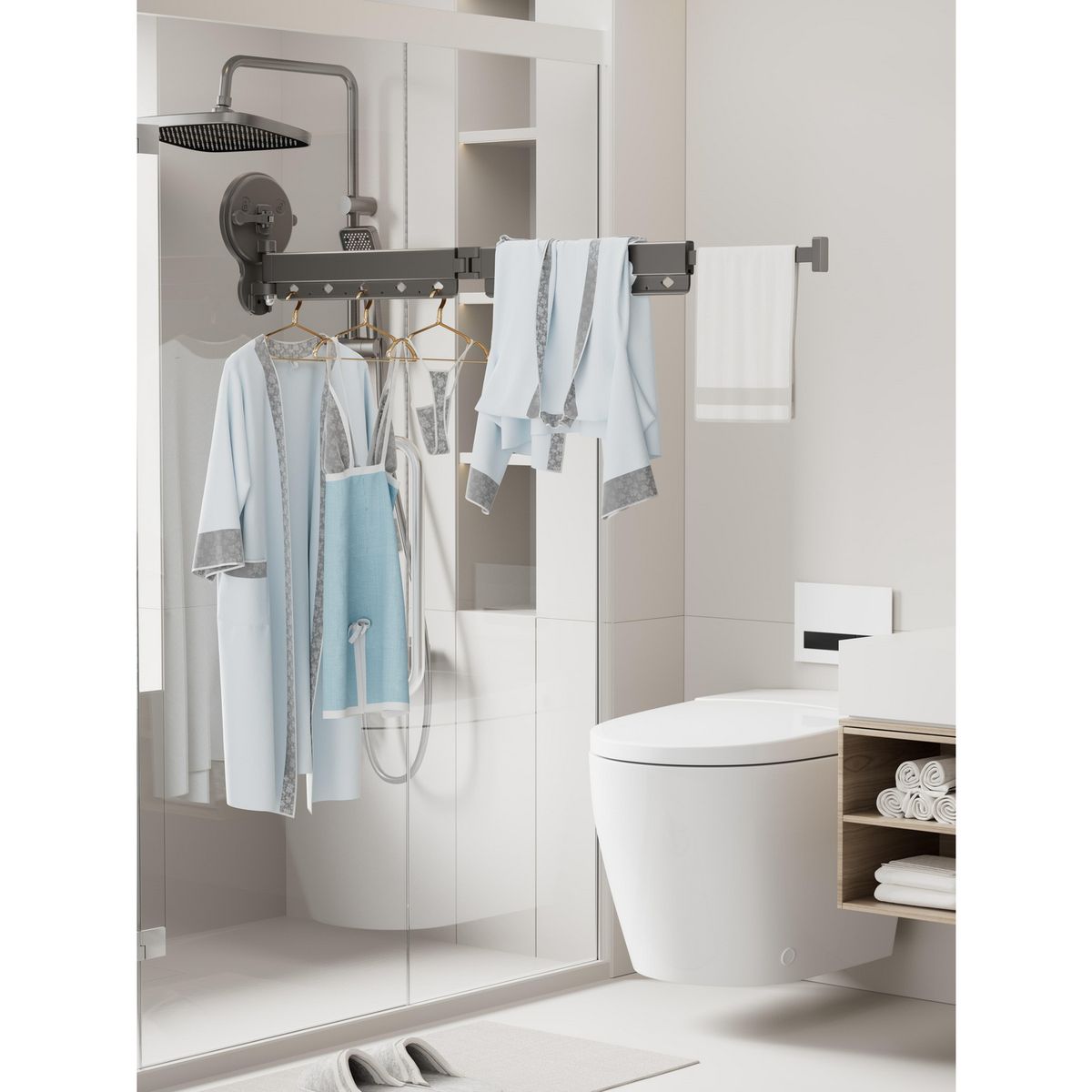 KLEINE WOLKE -  Muro Aluminio 6,5x114x9 cm Negro