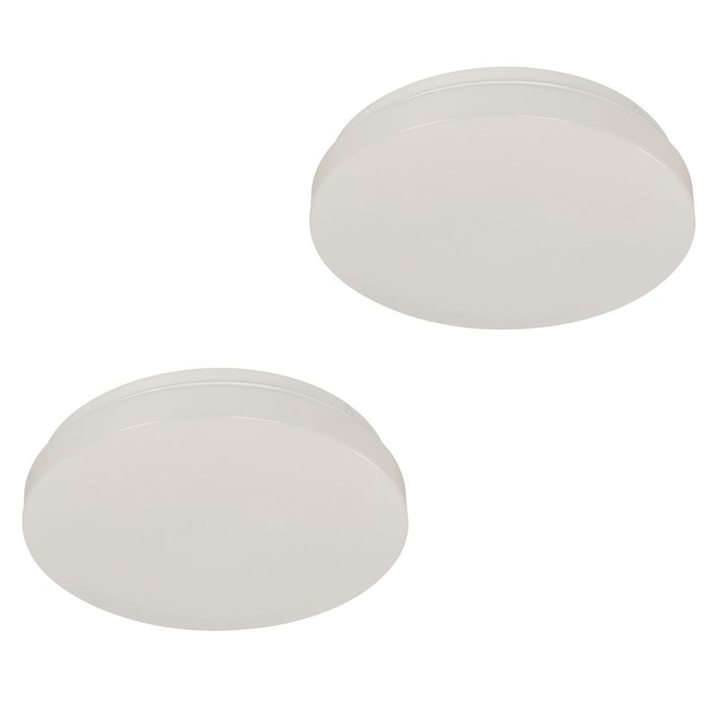 JUST HOME COLLECTION - Pack 2 Plafón LED Blanco