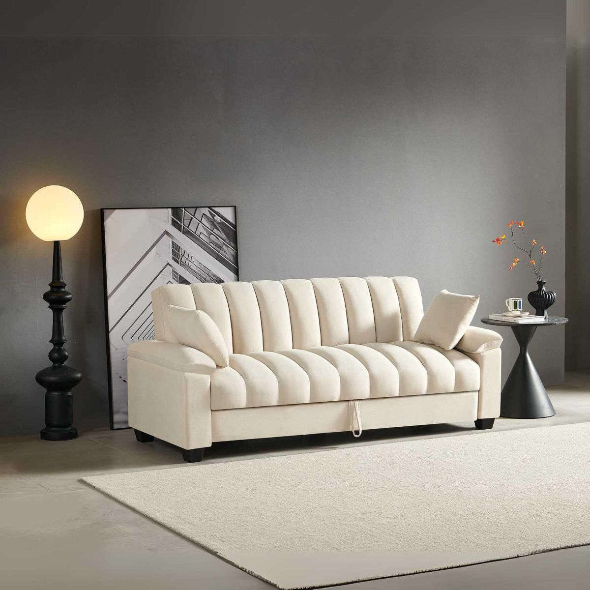 JUST HOME COLLECTION - Sofá Cama Girodano Blanco
