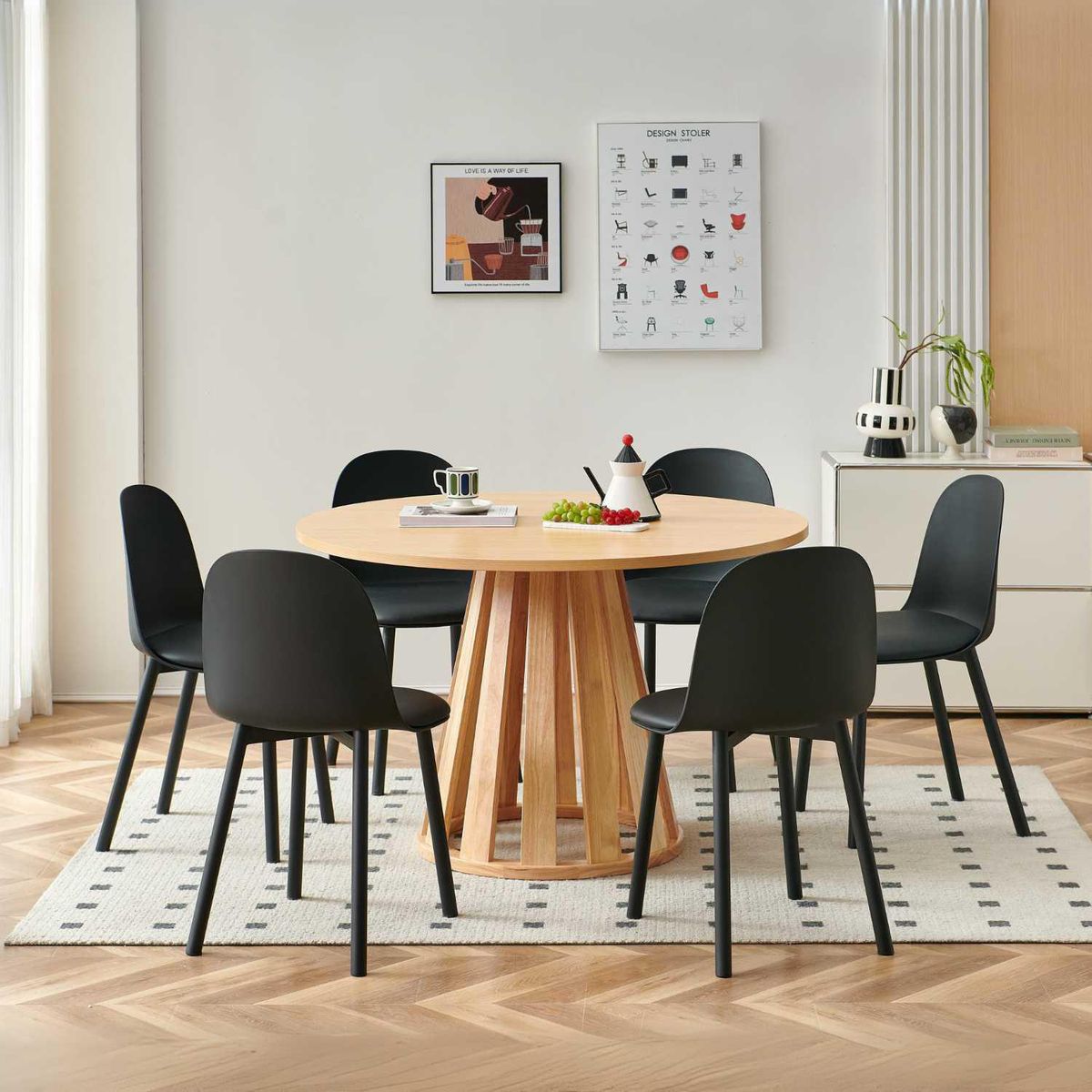 JUST HOME COLLECTION - Juego de Comedor 6 Sillas Rasputín