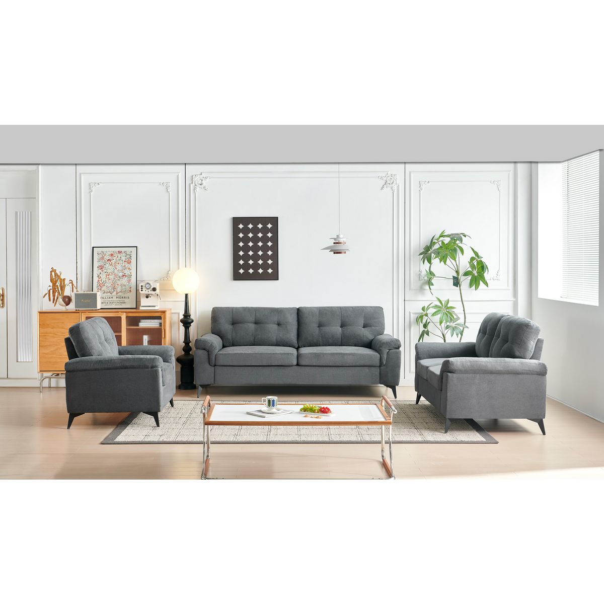 JUST HOME COLLECTION -  6 cuerpos Everest 211x90x87 cm Gris