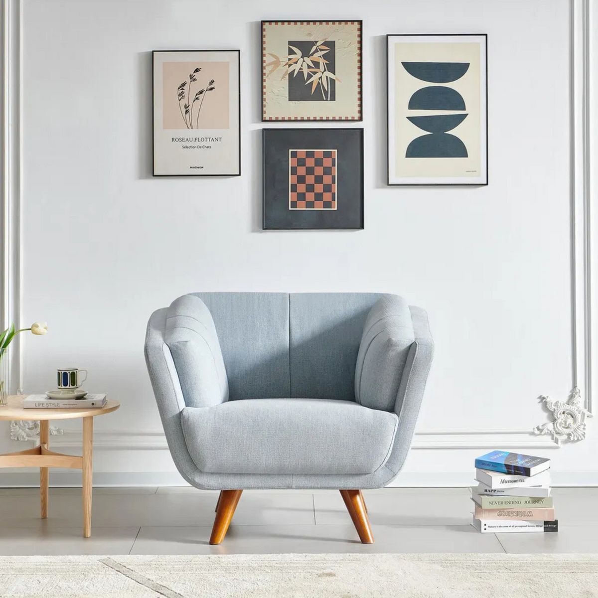 JUST HOME COLLECTION -  1 cuerpo Candice 102x79x88 cm Azul claro