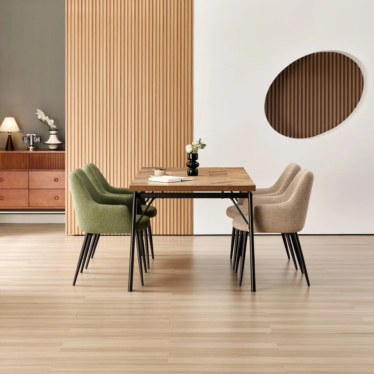 JUST HOME COLLECTION - Juego de Comedor Campania 4 Sillas