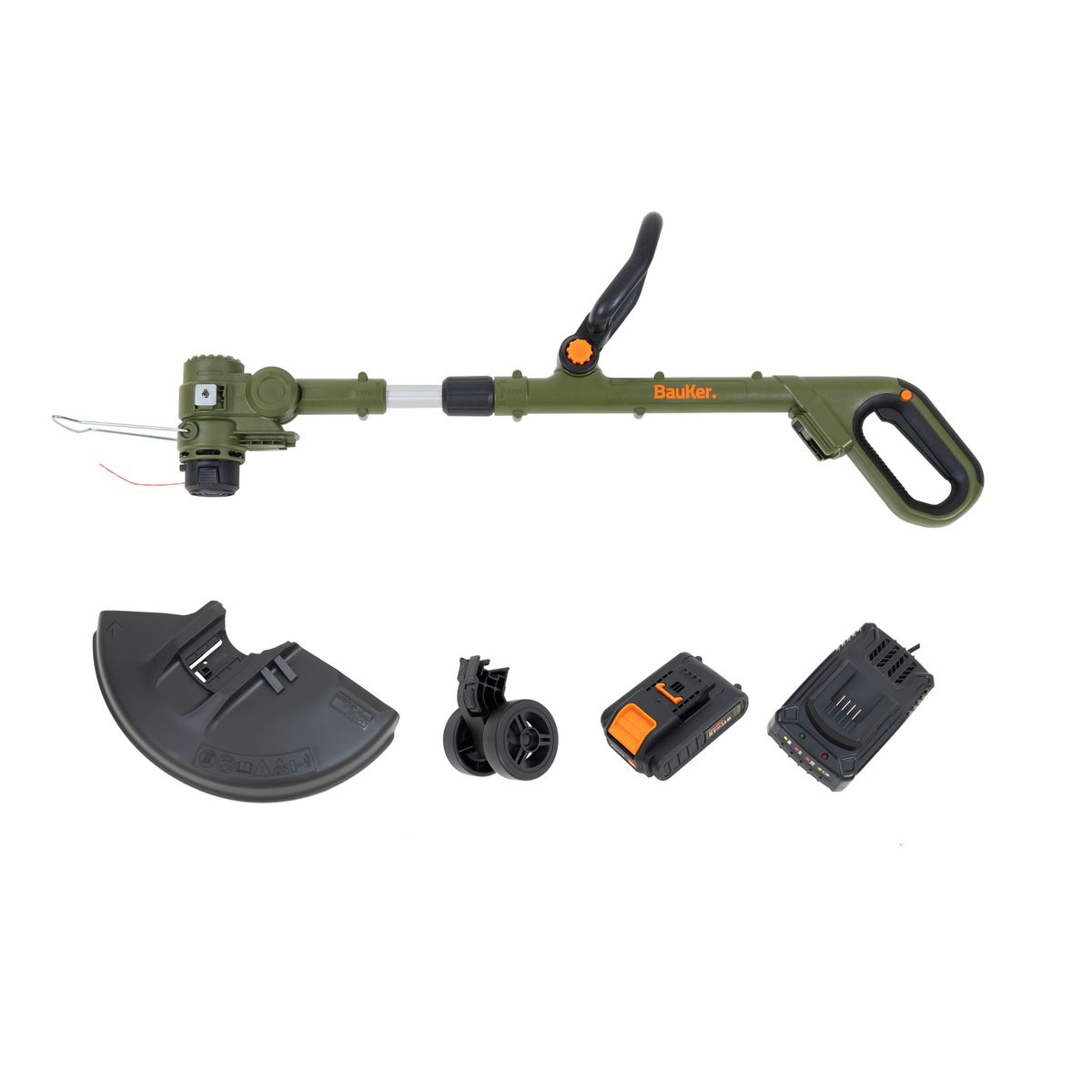 BAUKER - Set Orilladora Inalámbrica 20V + Batería