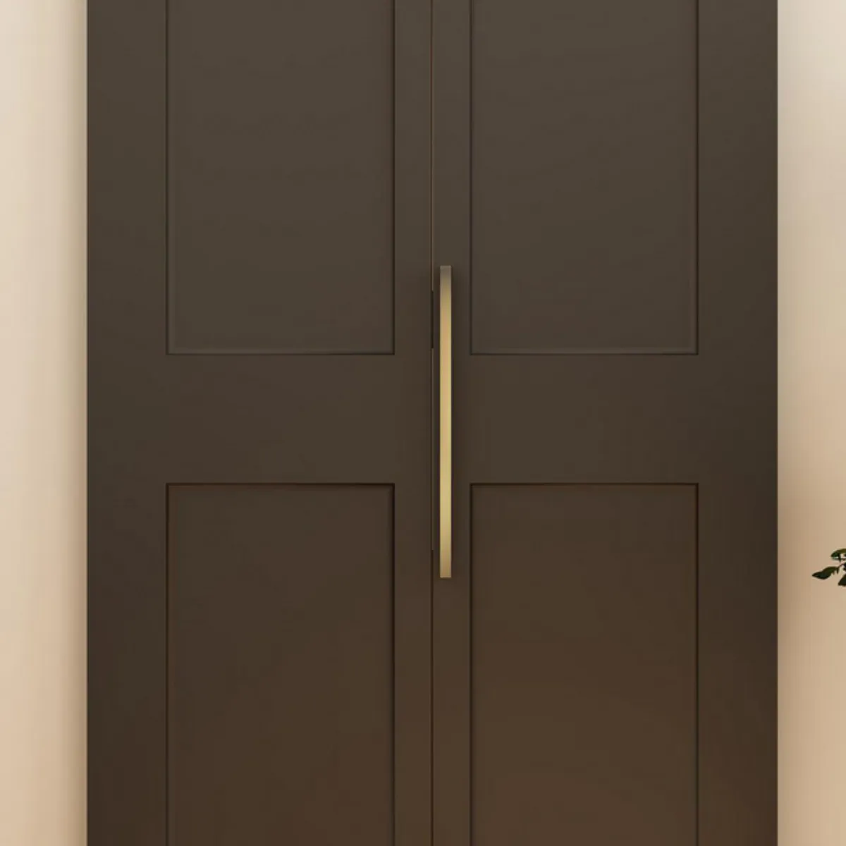 HOLZTEK - Puerta Corrediza Doble Negra