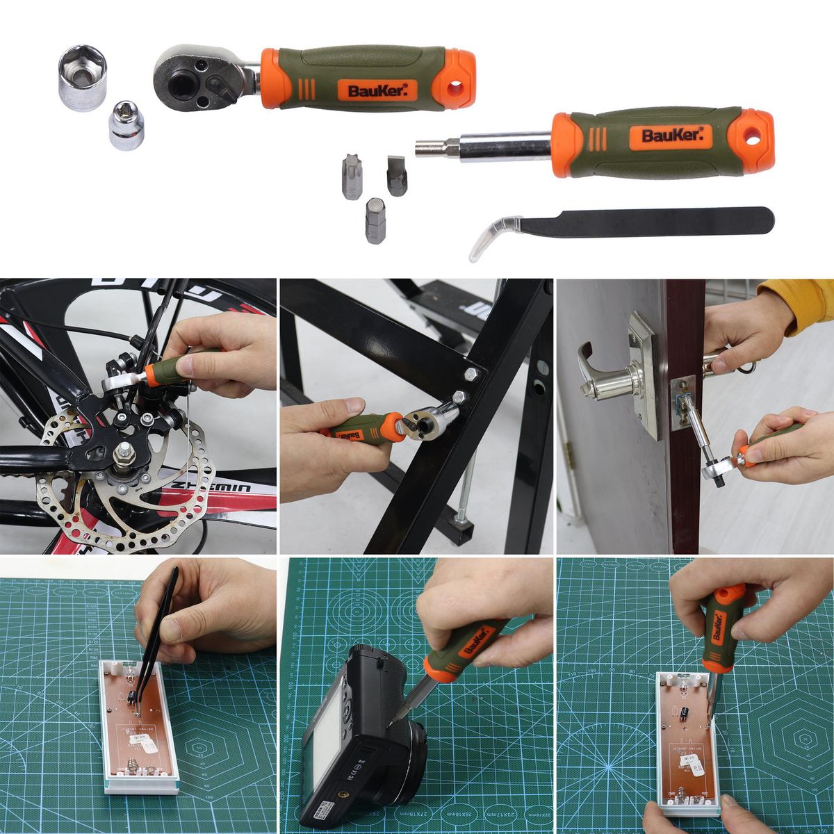 BAUKER - Set de Herramientas 78 Piezas