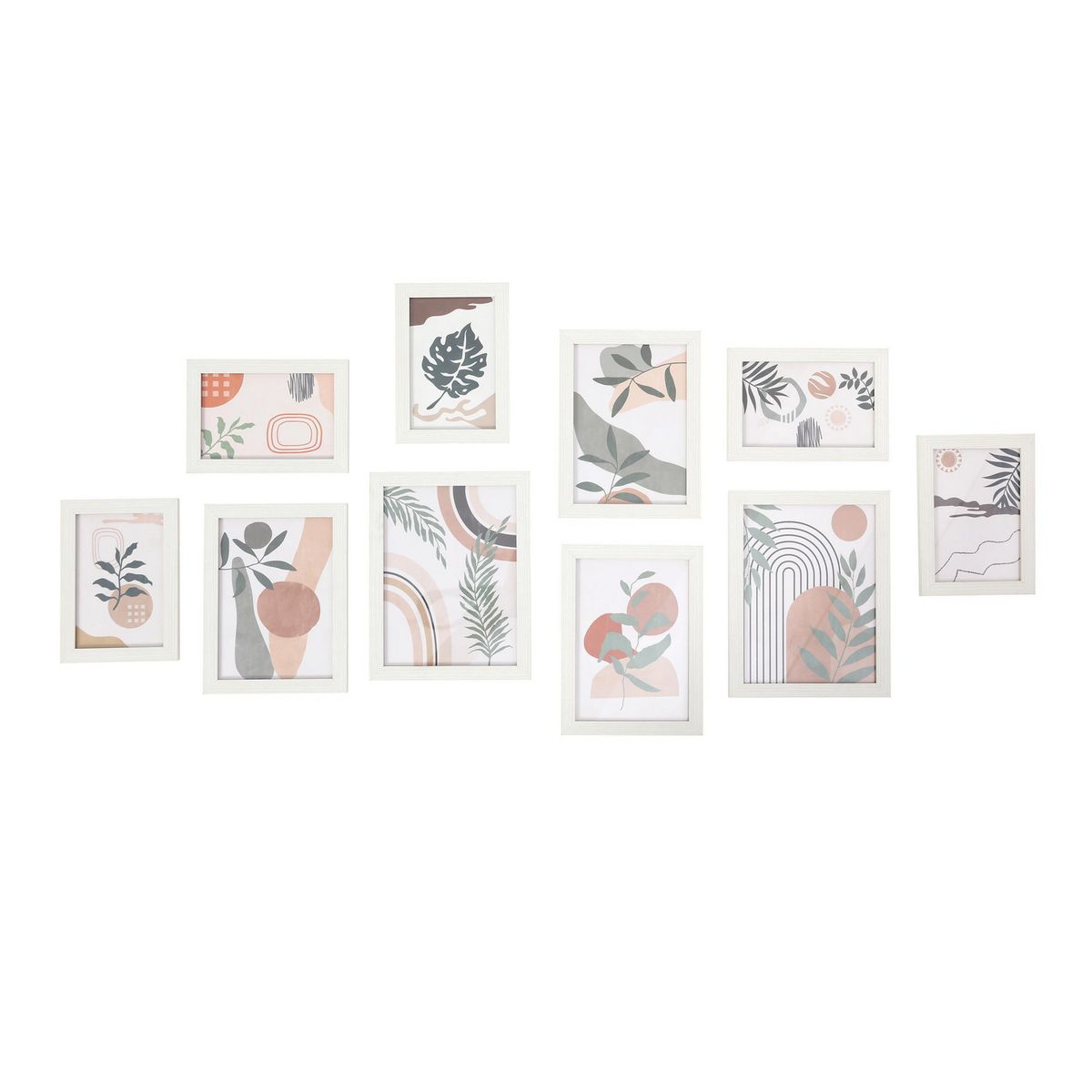 JUST HOME COLLECTION - Set 10 Marcos de Foto Blanco