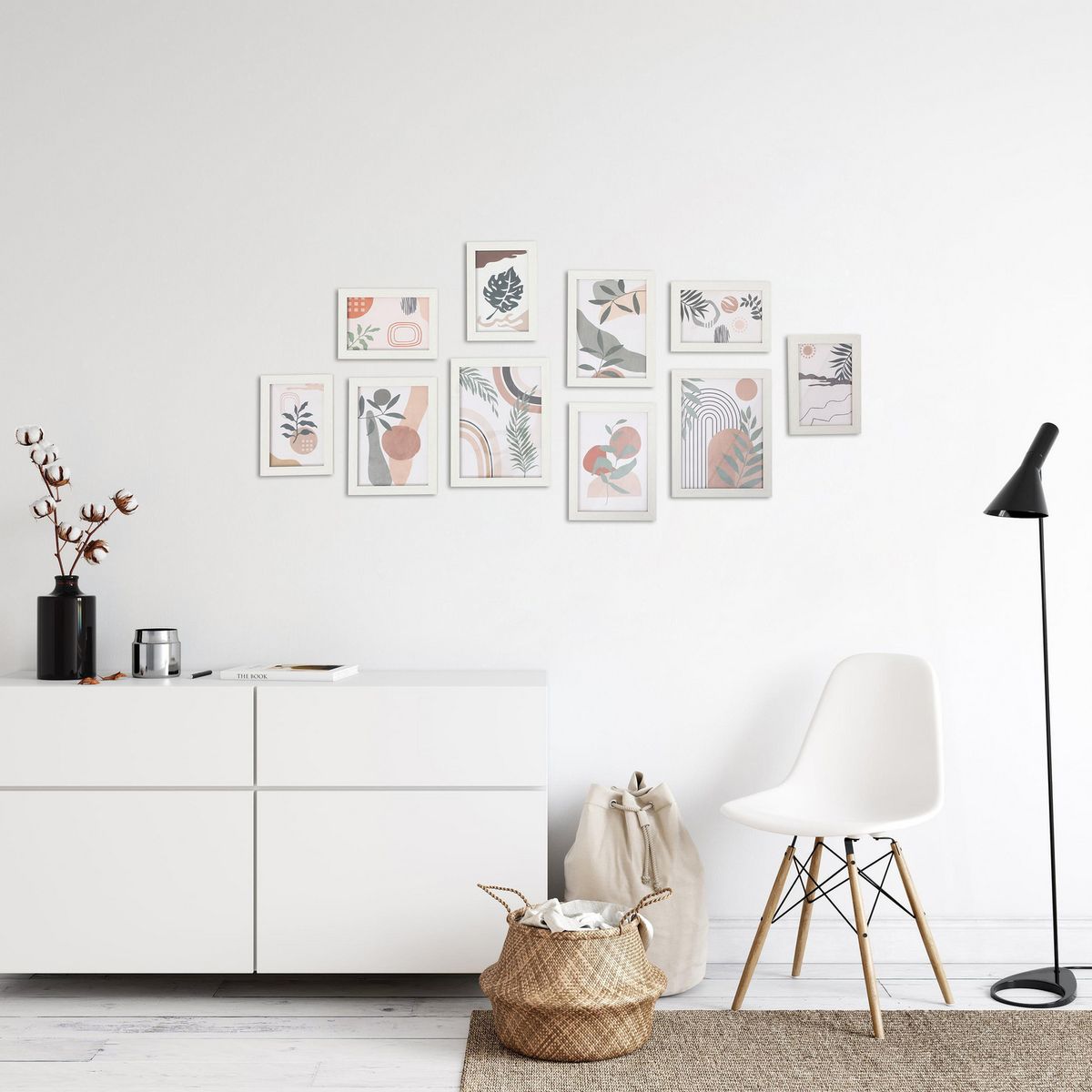 JUST HOME COLLECTION - Set 10 Marcos de Foto Blanco