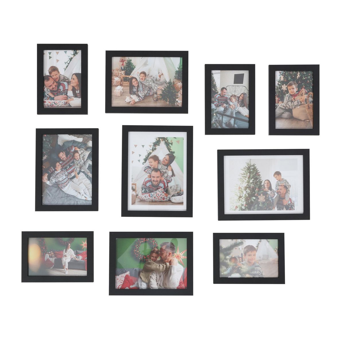 JUST HOME COLLECTION - Set 10 Marcos de Foto Negro