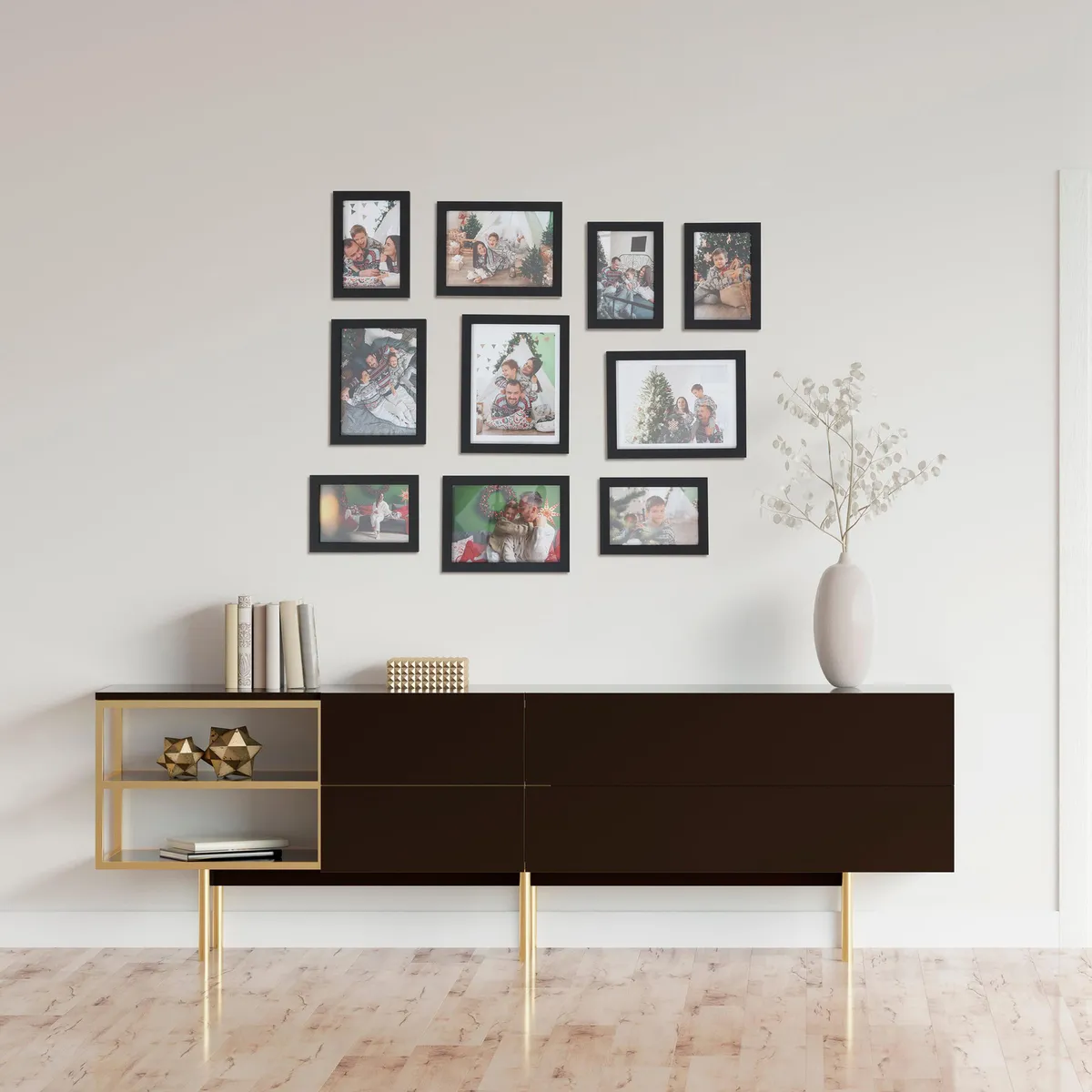 JUST HOME COLLECTION - Set 10 Marcos de Foto Negro