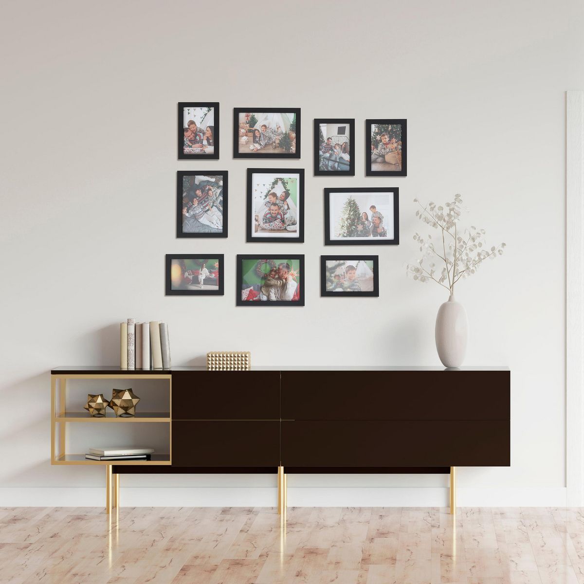 JUST HOME COLLECTION - Set 10 Marcos de Foto Negro