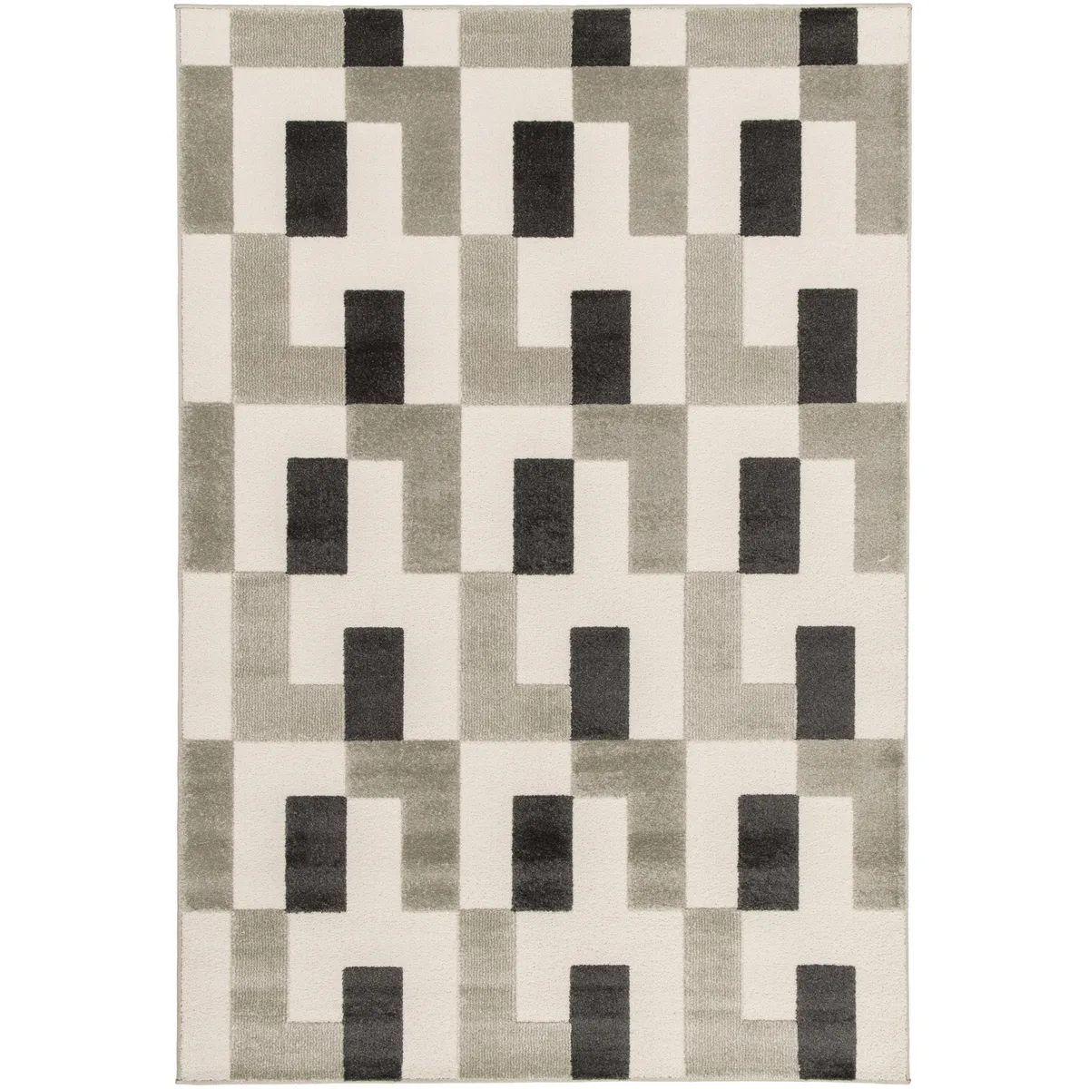 JUST HOME COLLECTION - Alfombra Brera Block 160x230cm Gris