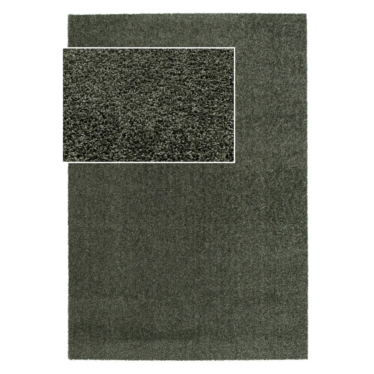 JUST HOME COLLECTION - Alfombra Dolce 160x230 cm Verde Oscuro