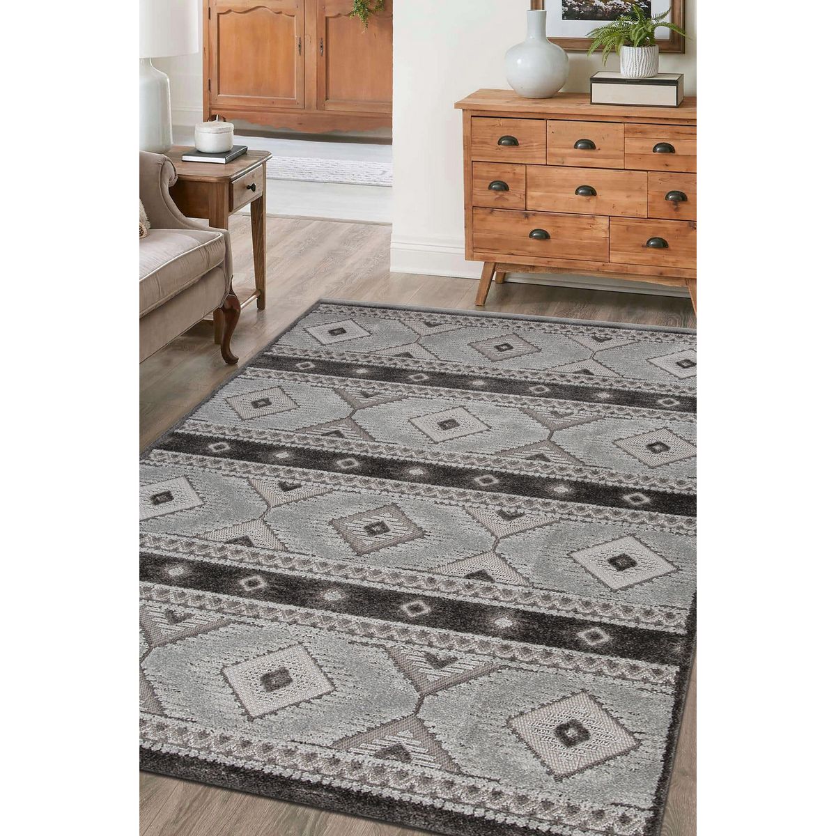 JUST HOME COLLECTION - Chiara 160x235 cm Gris