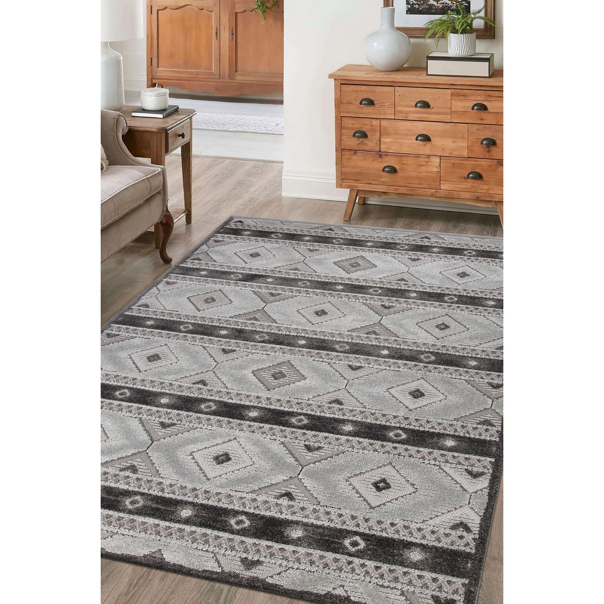 JUST HOME COLLECTION -  Chiara 200x285 cm Gris