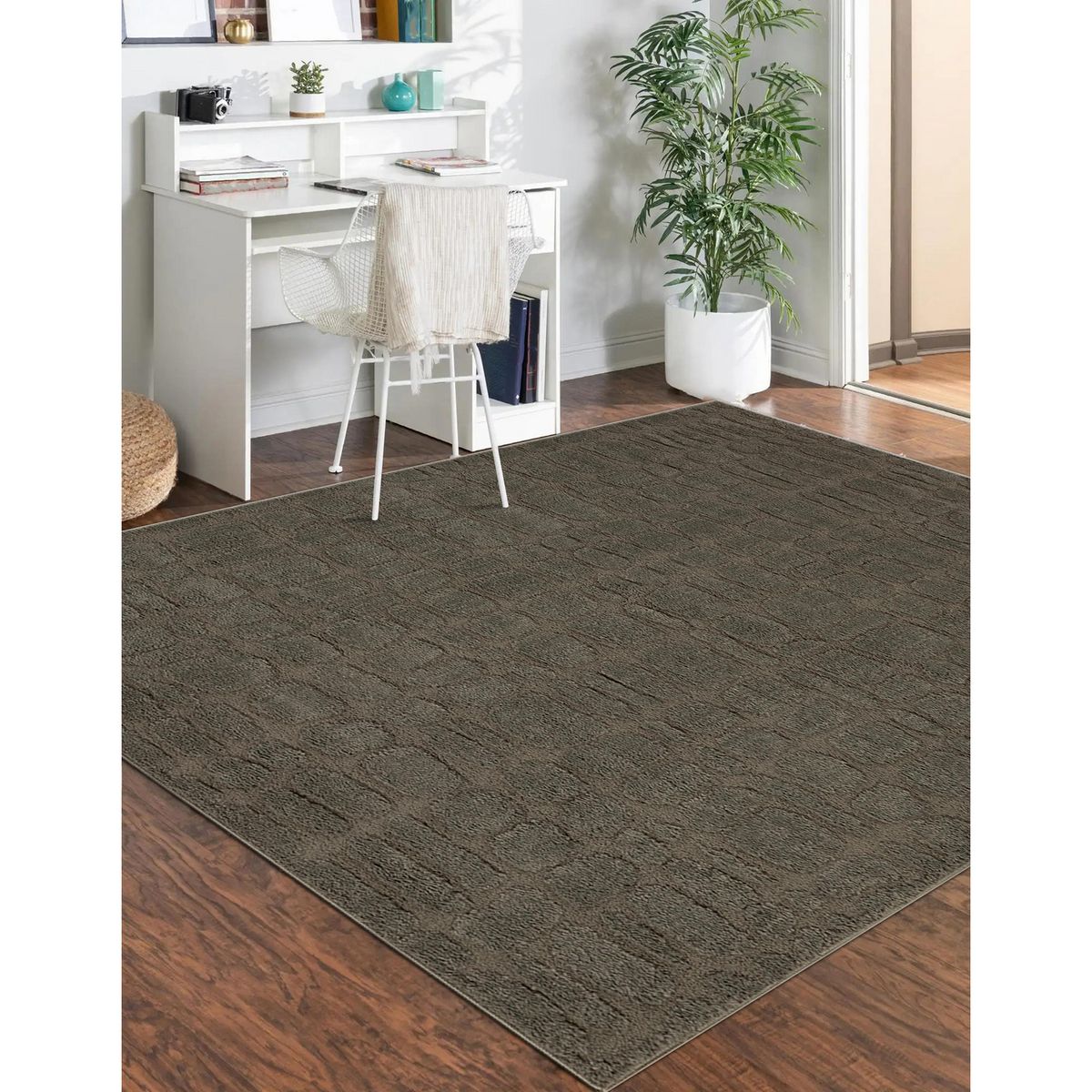 JUST HOME COLLECTION -  Alloe 133x190 cm Verde oscuro