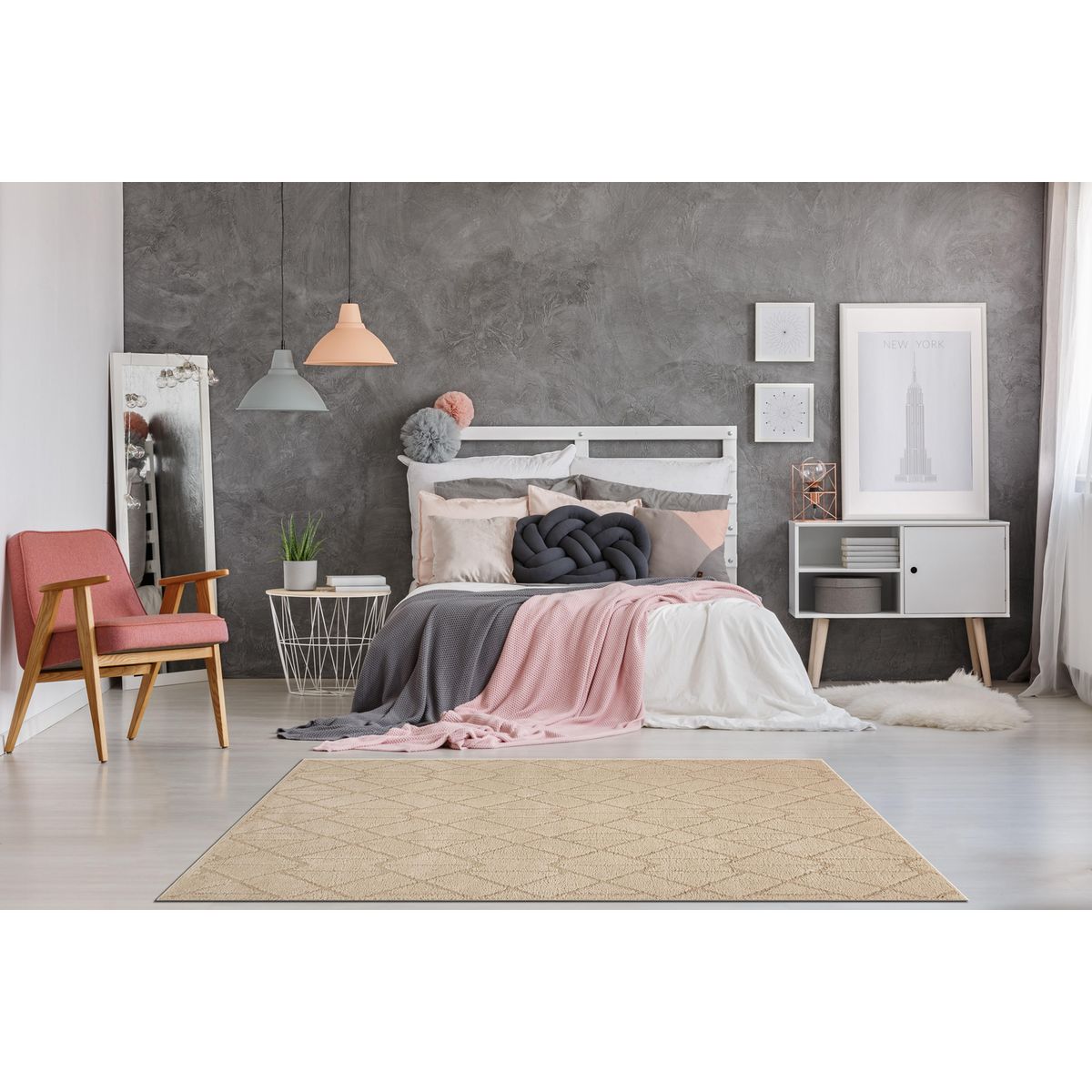 JUST HOME COLLECTION - Alloe 133x190 cm Beige