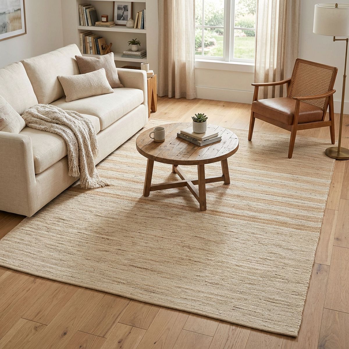 Alfombra Rewind 160x230 cm Natural Dorado, marca JUST HOME COLLECTION - Foto Principal