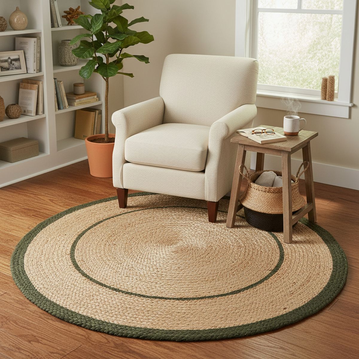 Alfombra Sombrero 160x160cm Natural, marca JUST HOME COLLECTION - Foto Principal