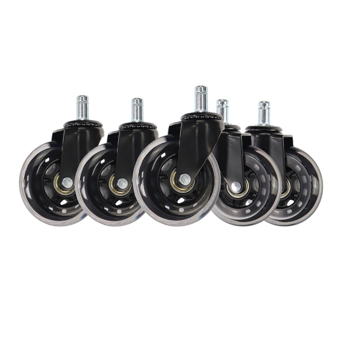 FIXSER - Set de 5 Ruedas Giratorias 204Kg