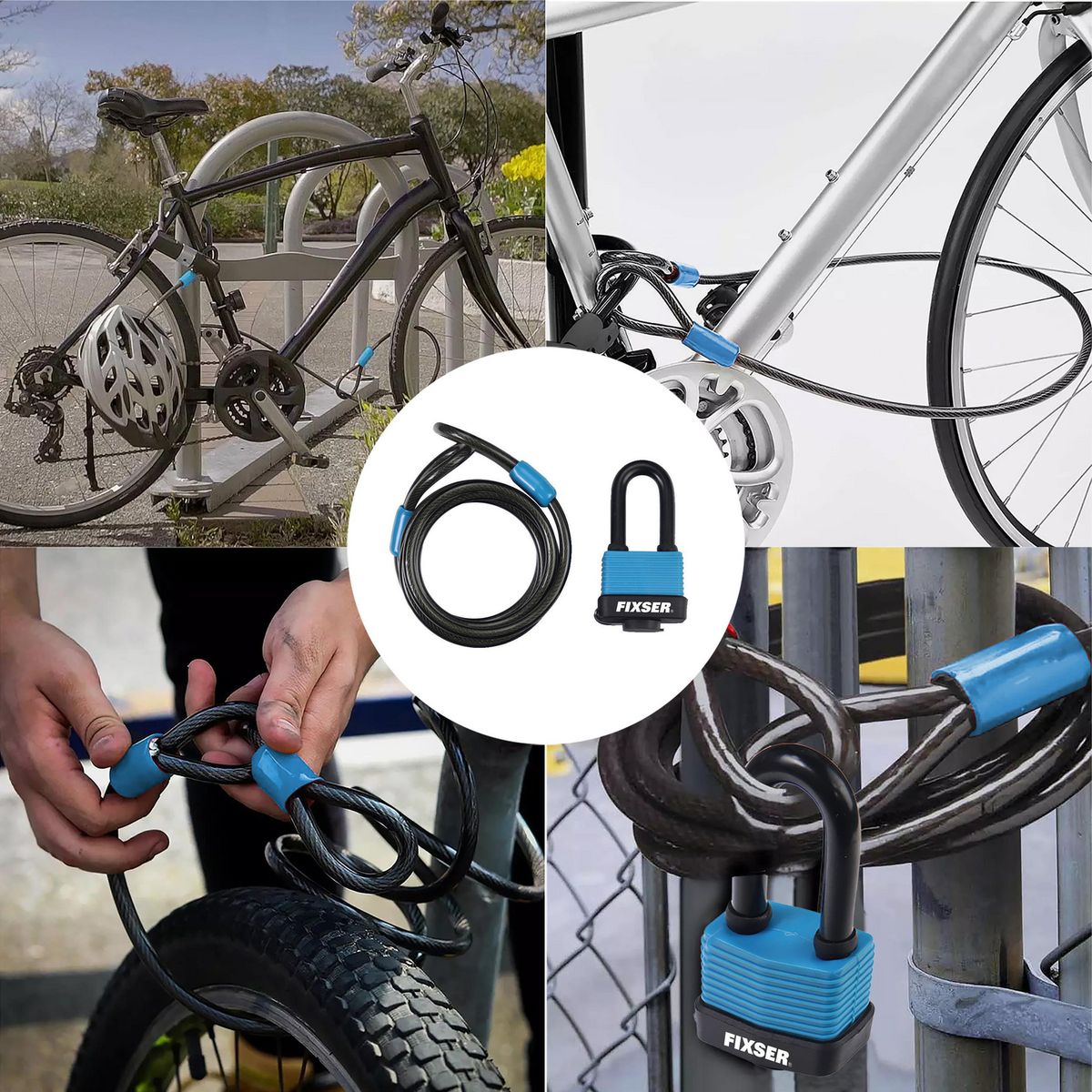 FIXSER - Set de Candados con Cable