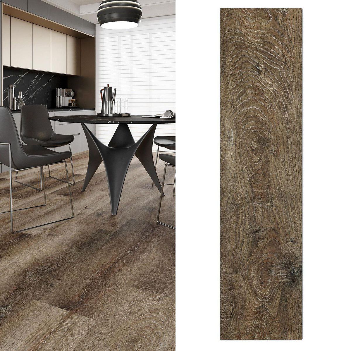 HOLZTEK - Piso SPC Wine Barrel 4 mm 30.5x122 cm 2.6m2