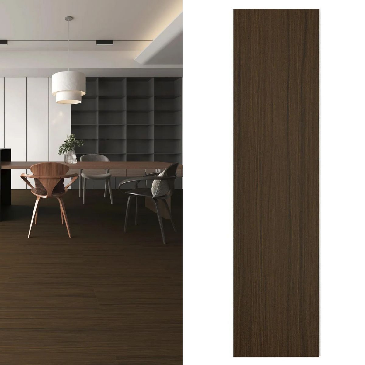 HOLZTEK - Piso SPC Walnut 4 mm 30.5x122 cm 2.6m2