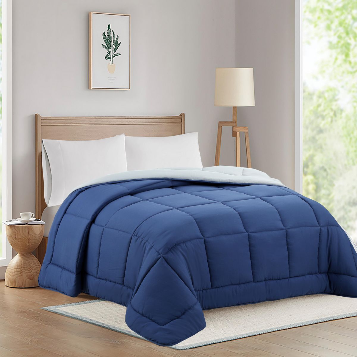 JUST HOME COLLECTION -  1.5 plazas Bicolor Azul