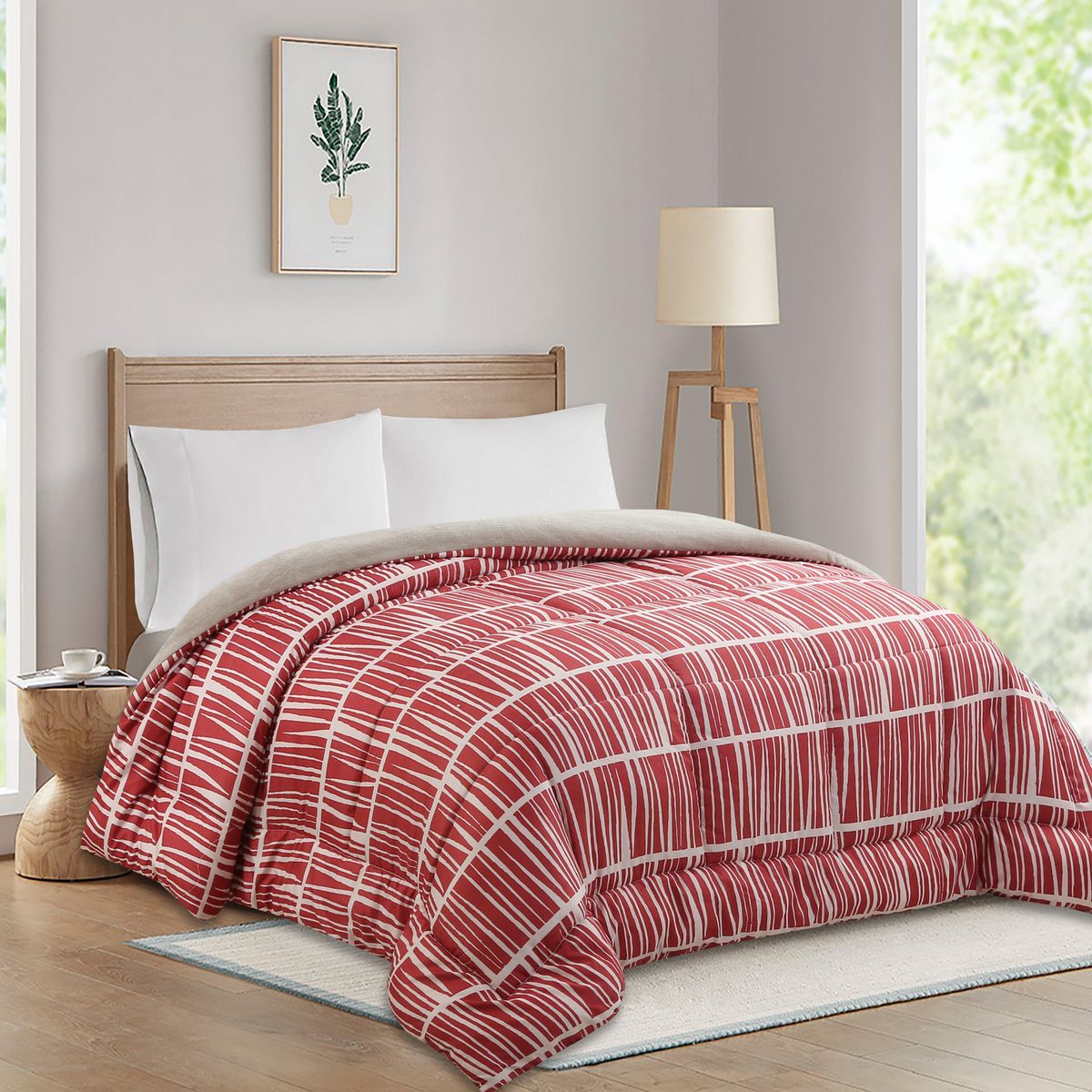 JUST HOME COLLECTION -  2 plazas Estampado Terracota