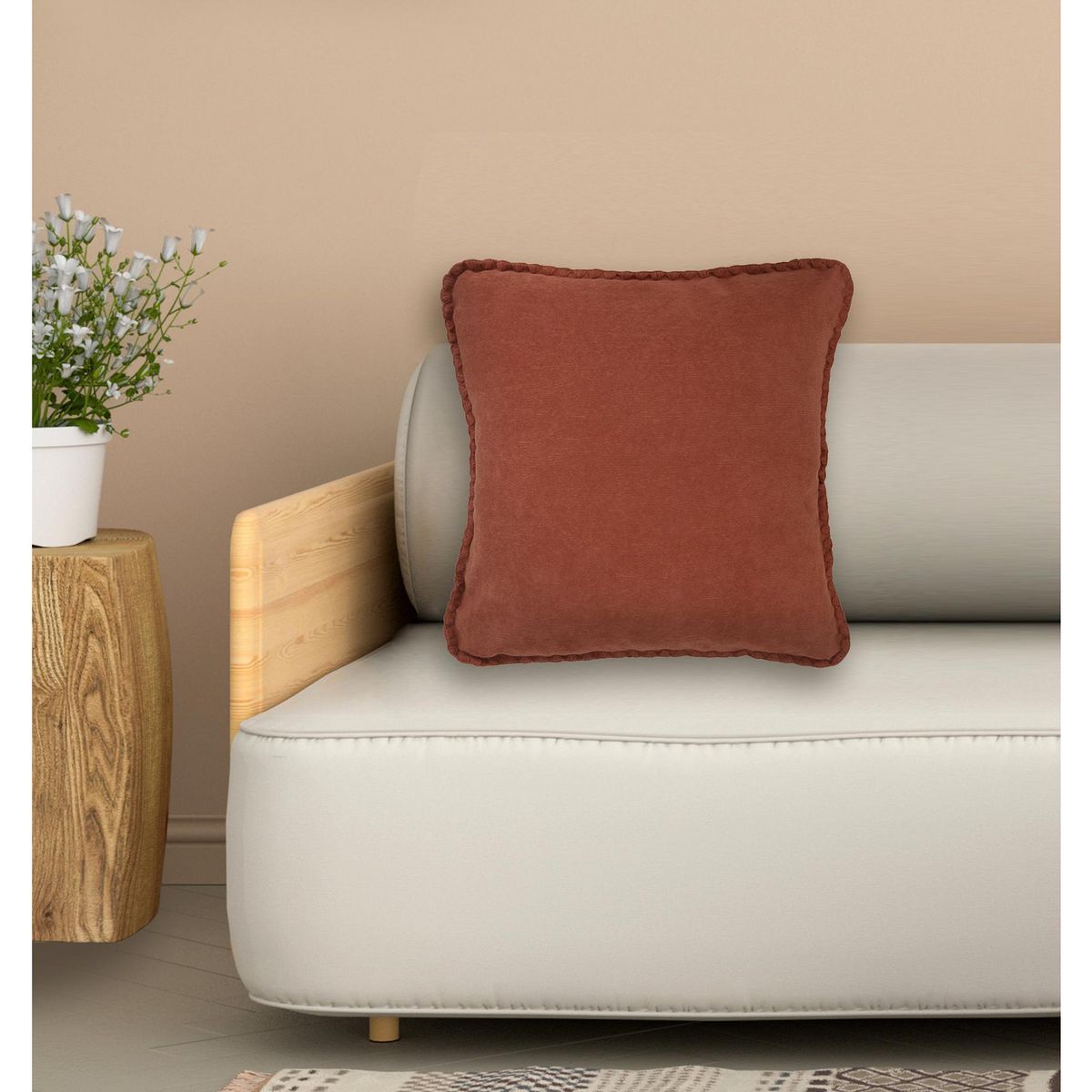 JUST HOME COLLECTION - Corduroy 45x45 cm Caramelo