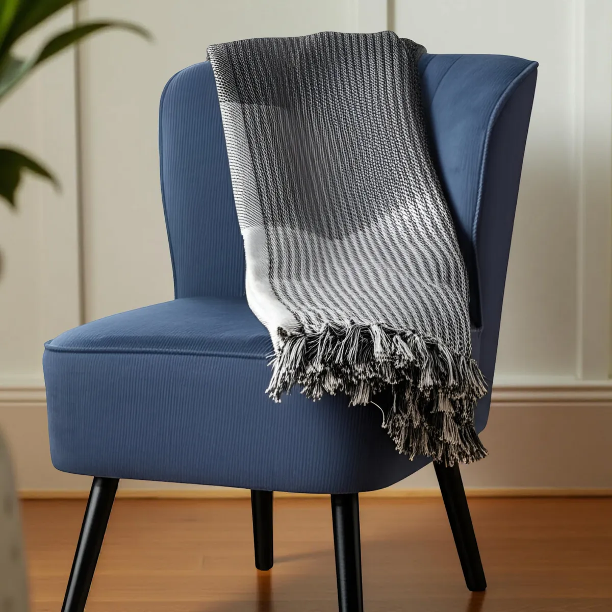 JUST HOME COLLECTION - Woven Especial Negro/Blanco