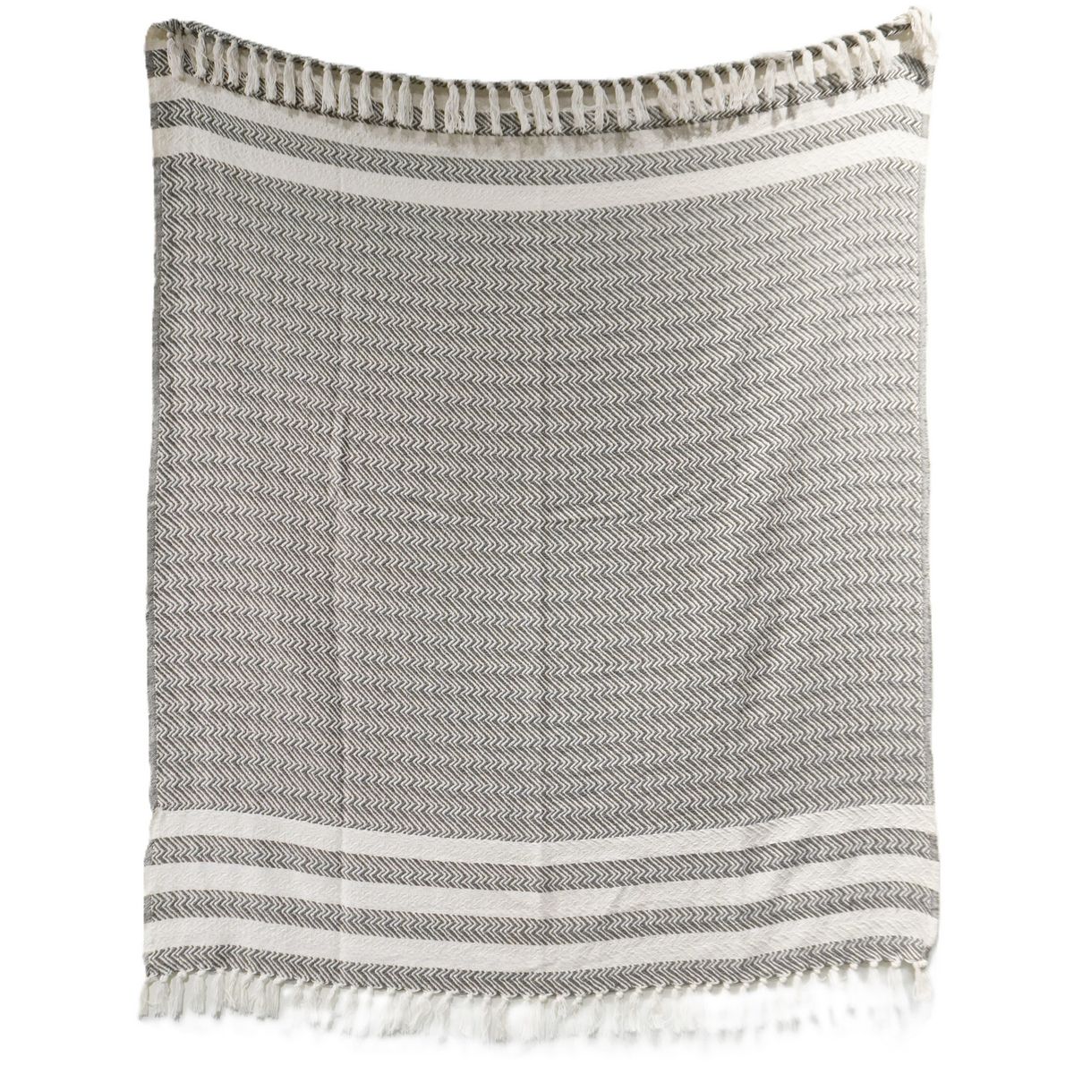 JUST HOME COLLECTION - Zigzag Especial Negro/Blanco