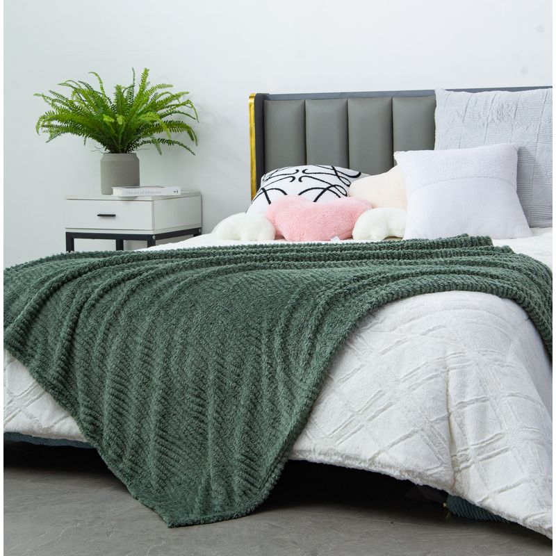 JUST HOME COLLECTION - Manta Sherpa Boho Verde 125x150cm