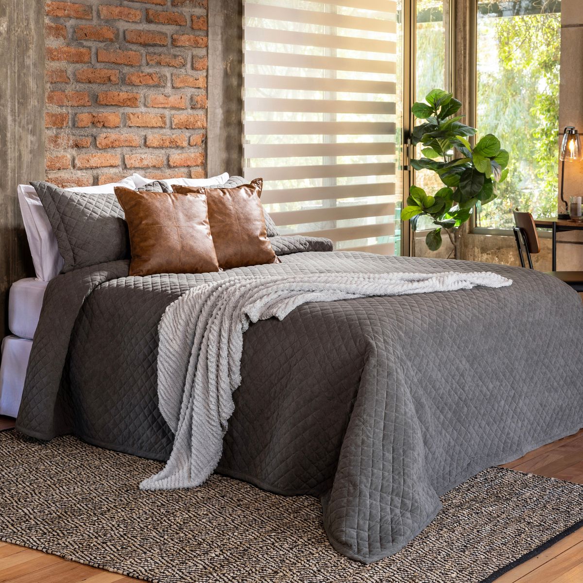 JUST HOME COLLECTION - Sherpa Especial Gris