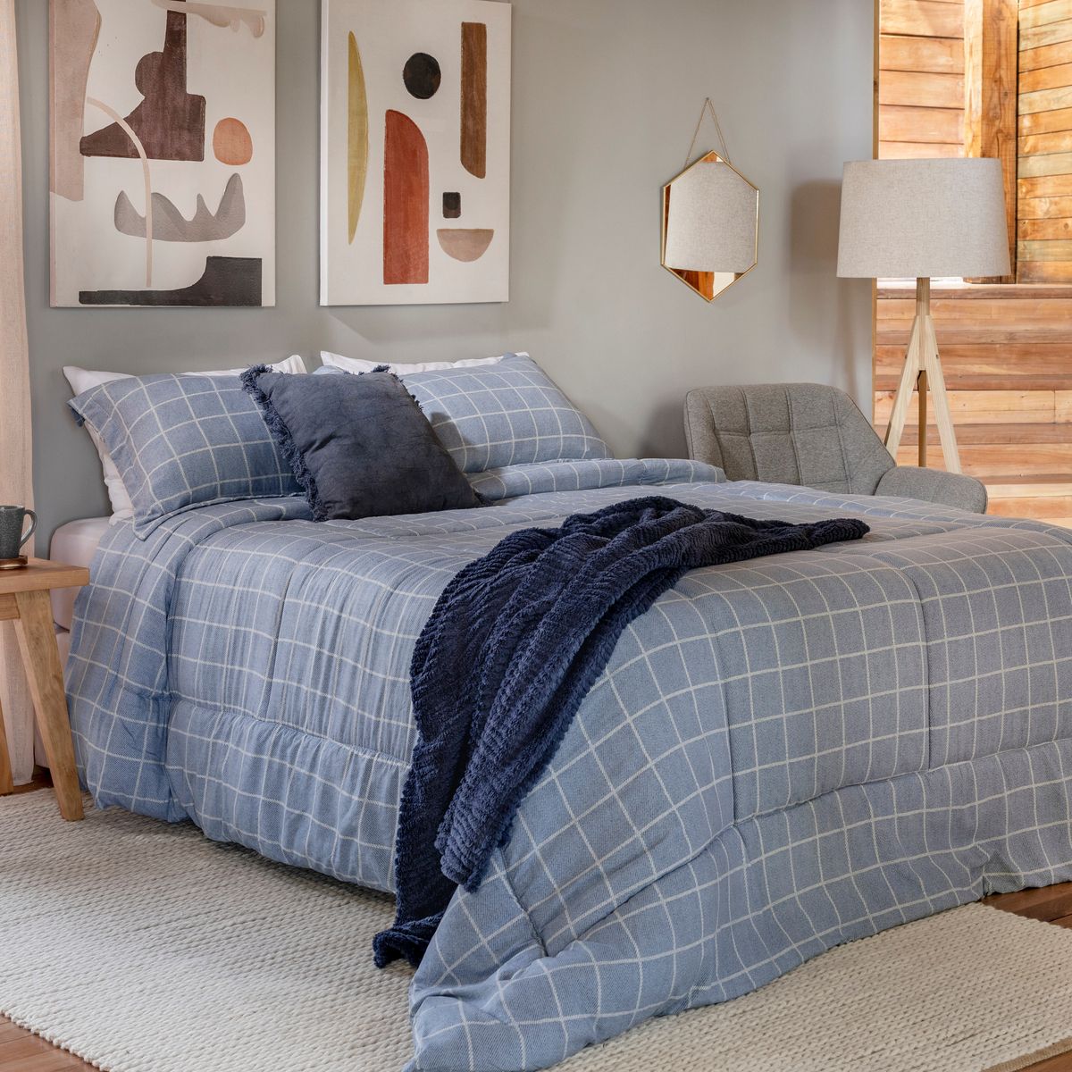 JUST HOME COLLECTION - Sherpa Especial Azul