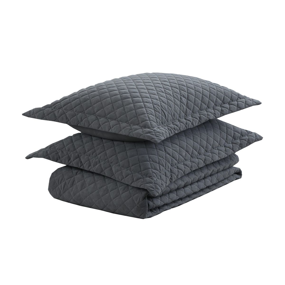 JUST HOME COLLECTION - Velvet Grafito 1.5 plazas