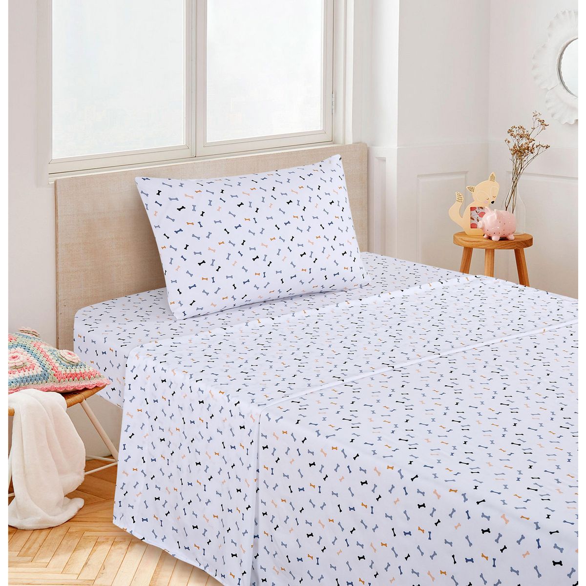 JUST HOME COLLECTION -  1.5 plazas Combo Multicolor