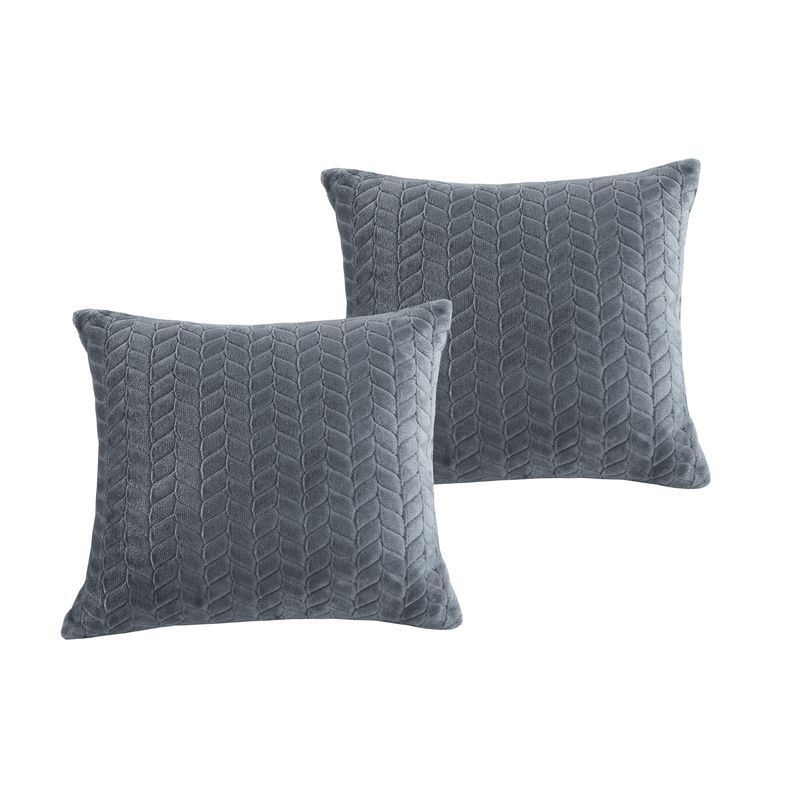 JUST HOME COLLECTION - Flanel 40x40 cm Gris