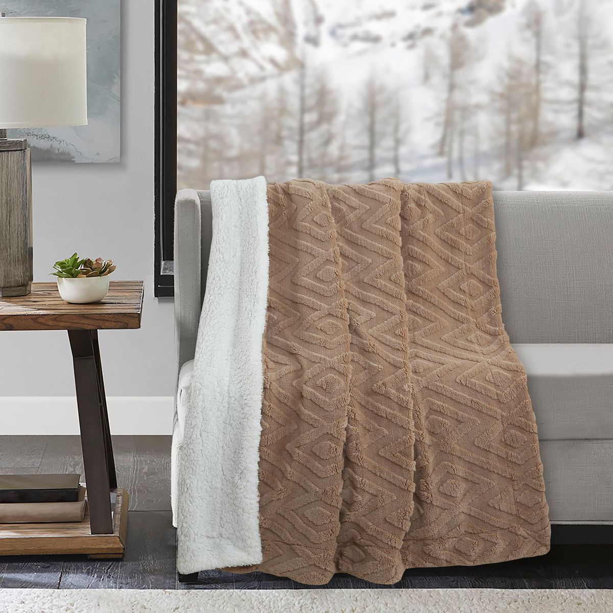JUST HOME COLLECTION - Sherpa Especial Taupe