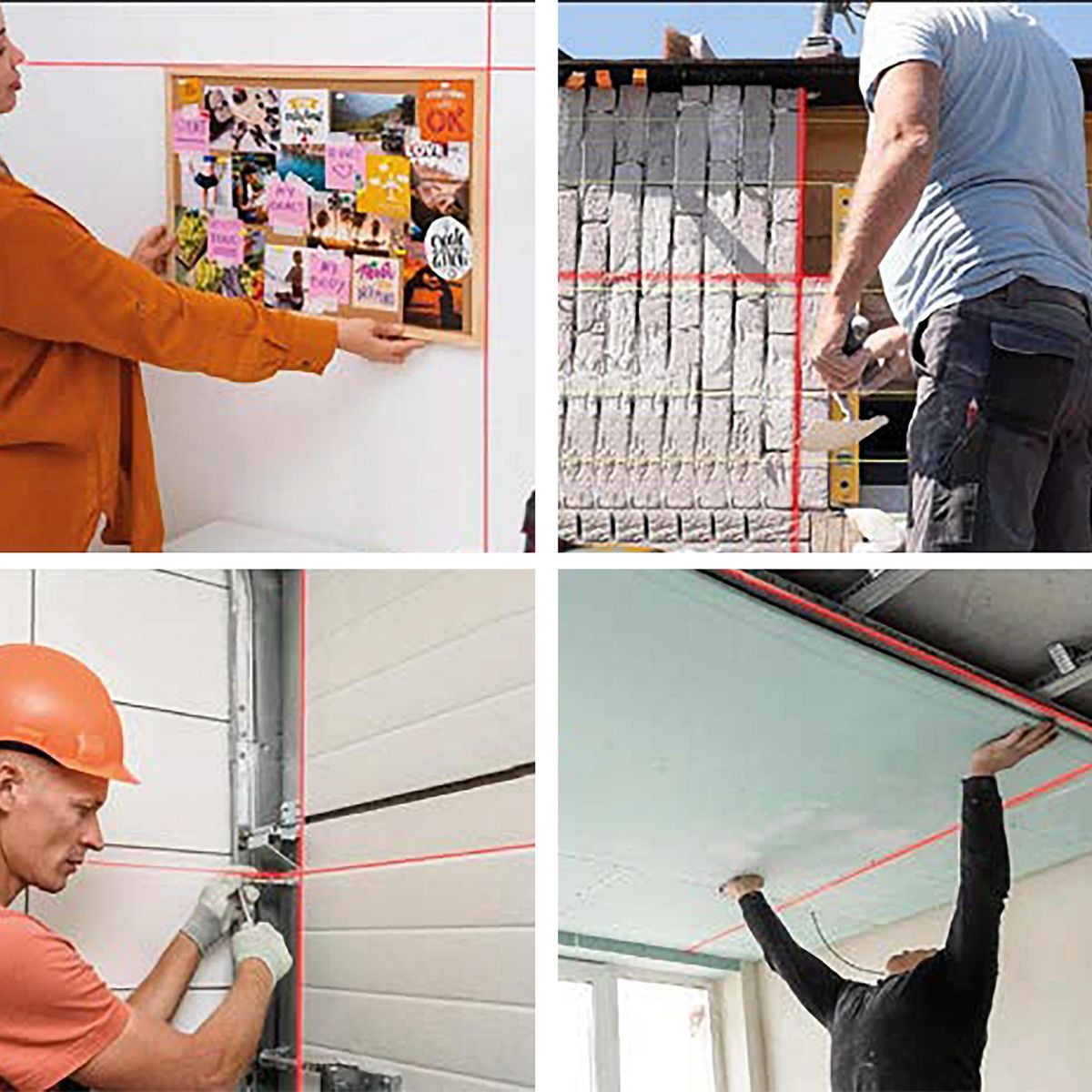 BAUKER - Nivel Láser 2 Líneas Rojo