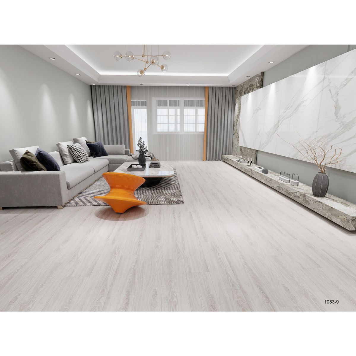 HOLZTEK - Piso Vinílico 1.5 mm 15x91 cm Lyon Gris 4.18 m2