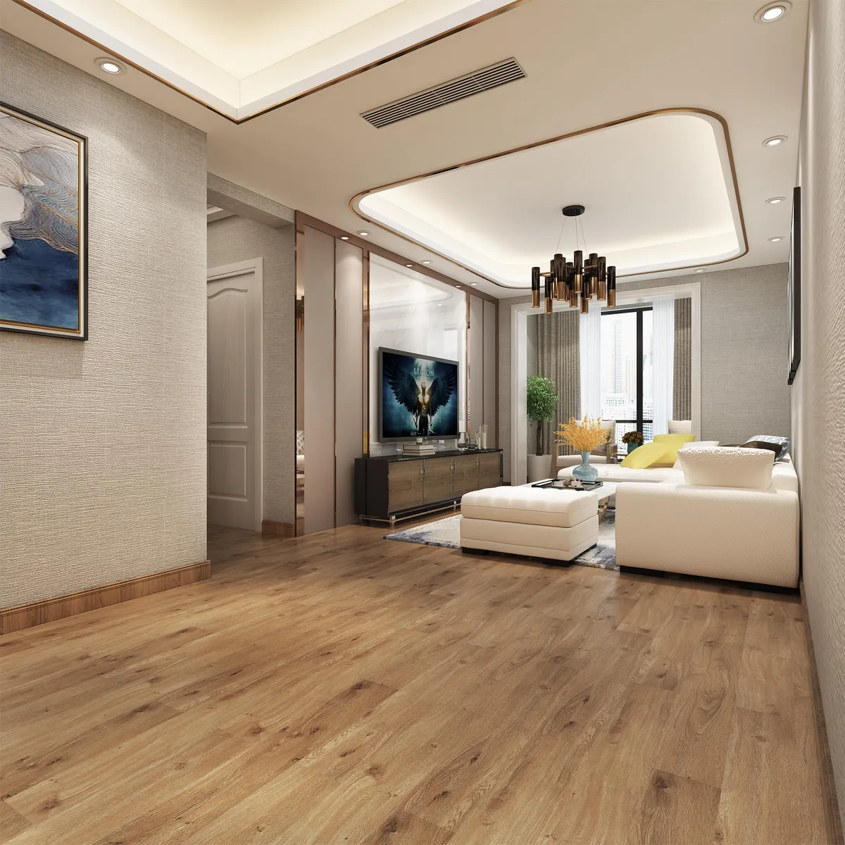 HOLZTEK - Piso Vinílico 1.5 mm 15x91 cm Reims Café 4.18 m2